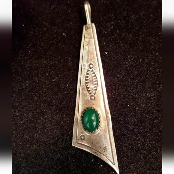 Larry Moses Yazzie Navajo LMY, AKA Larry Yazzie, Pendant 925 added chain - Picture 6 of 7
